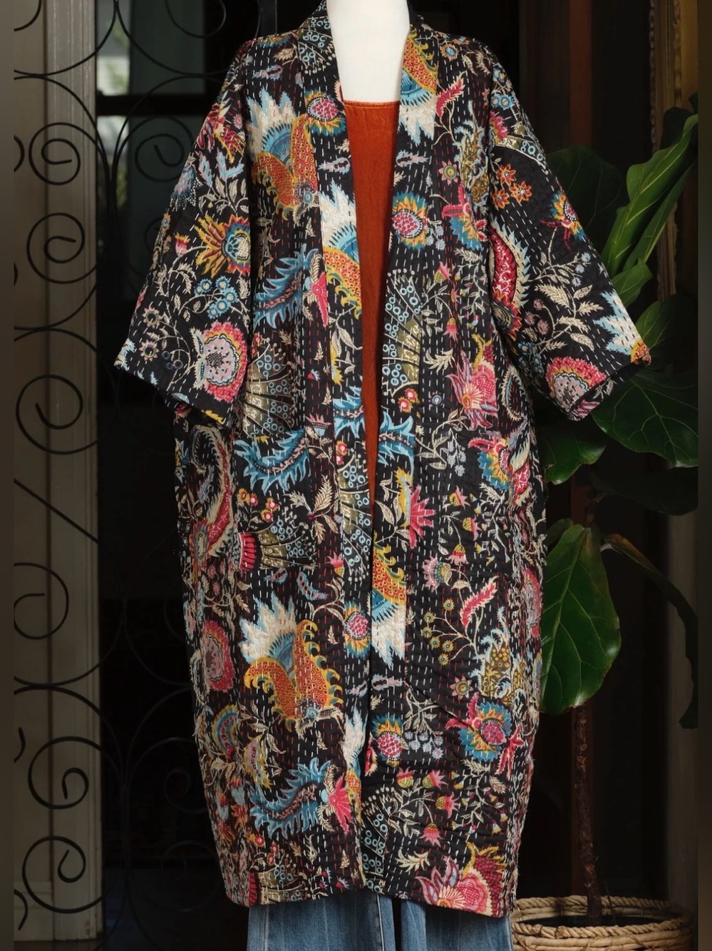 Jacket in Black Lotus
